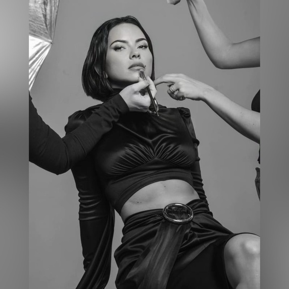 RABANE H&M Black Women's Top/Skirt Set Small - Picture 4 of 15